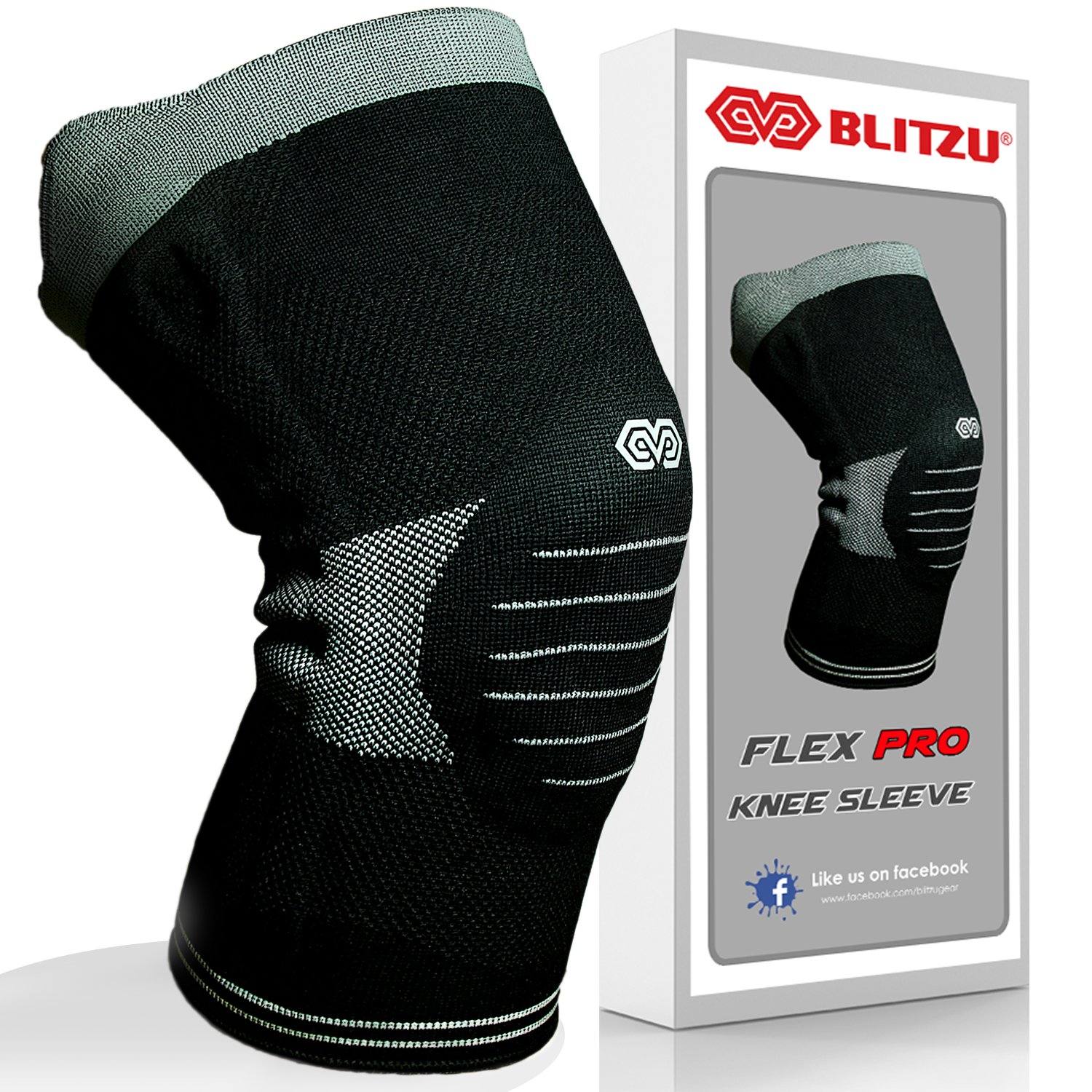 BLITZU Flex Professional Compression Knee Brace Support for Arthritis