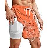 Magic Color Changing Swim Trunks for Men - Water-Activated Reveals Hidden Graphic Design When Wet