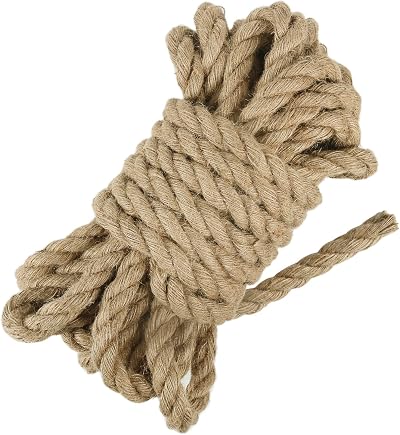 Tenn Well 18mm Jute Rope 10m Natural Thick Strong Garden Craft Brown
