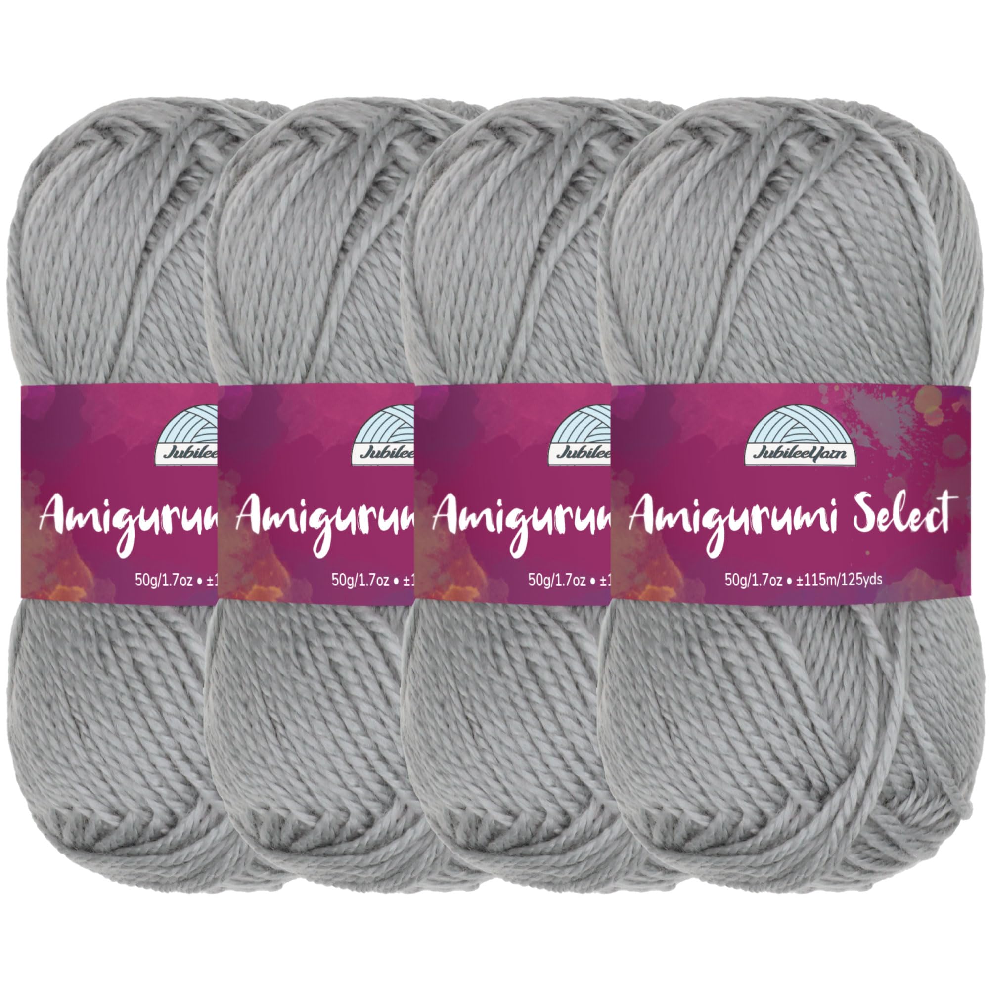 Amigurumi Select 100% Acrylic Craft Yarn Skeins Crochet and Knitting Projects - Acrylic Fingering Weight - Brittlebush - 4 Skeins