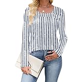 Womens Long Sleeve T Shirts Asymmetrical Neck Tops Business Blouses for Women Fashion 2025 Tunic Shirts Decorative Buttons