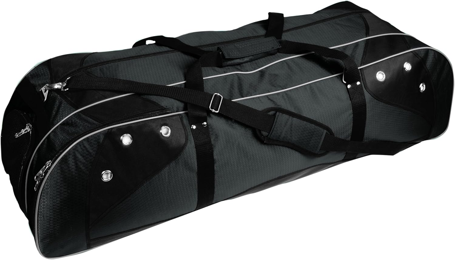 Martin Sports Deluxe Lacrosse Player's Bag Holds Two Sticks Black On Black, 42" L X 13" W X 12" H : Lacrosse Equipment Bags : Sports & Outdoors