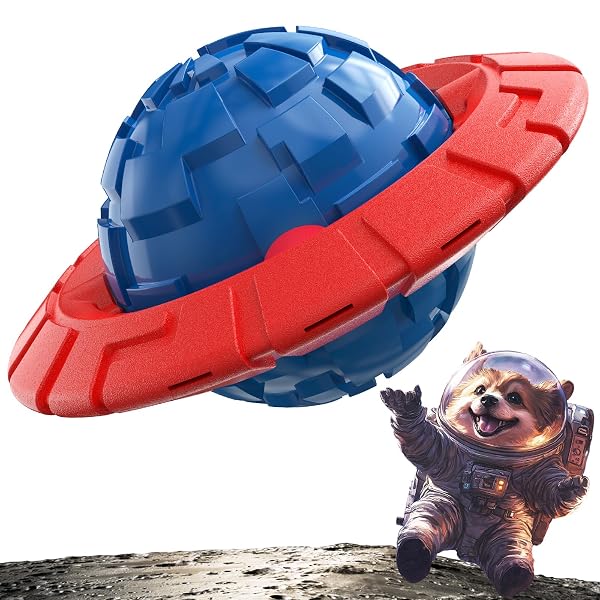 KADTC DOG SQUEAKY TOY FOR SMALL/MEDIUM DOGS FETCH TRAINING TOYS OUTDOOR INTERACTIVE INDOOR CHEW TEETHING CRATE BALL