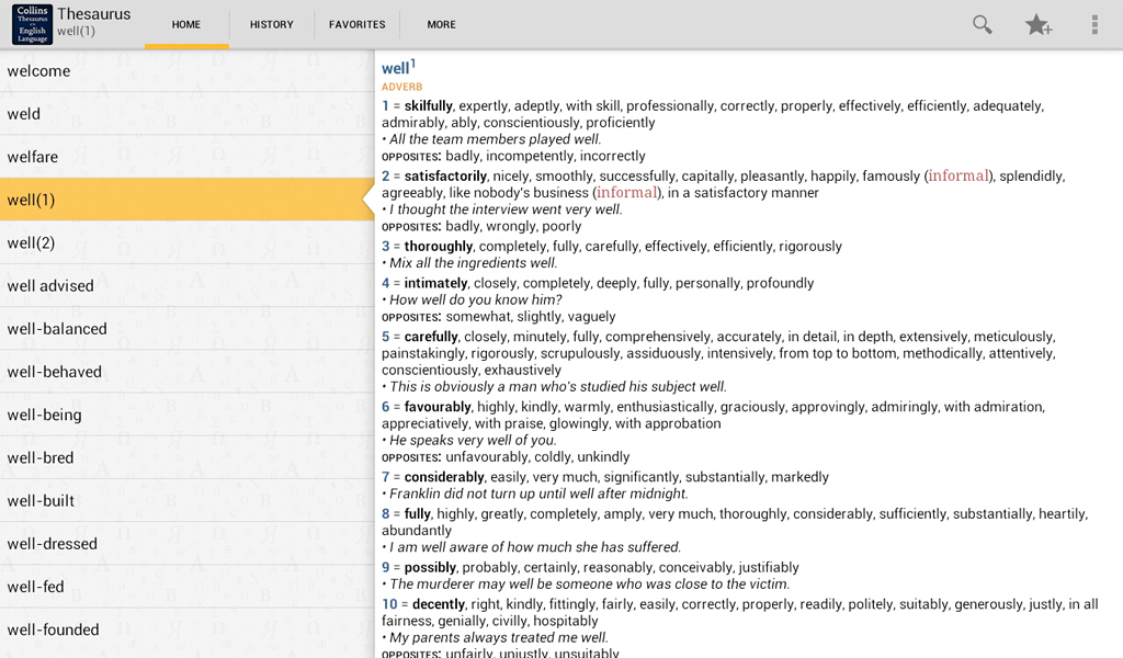 Collins Thesaurus of the English LanguageAmazon.co.ukAppstore for Android