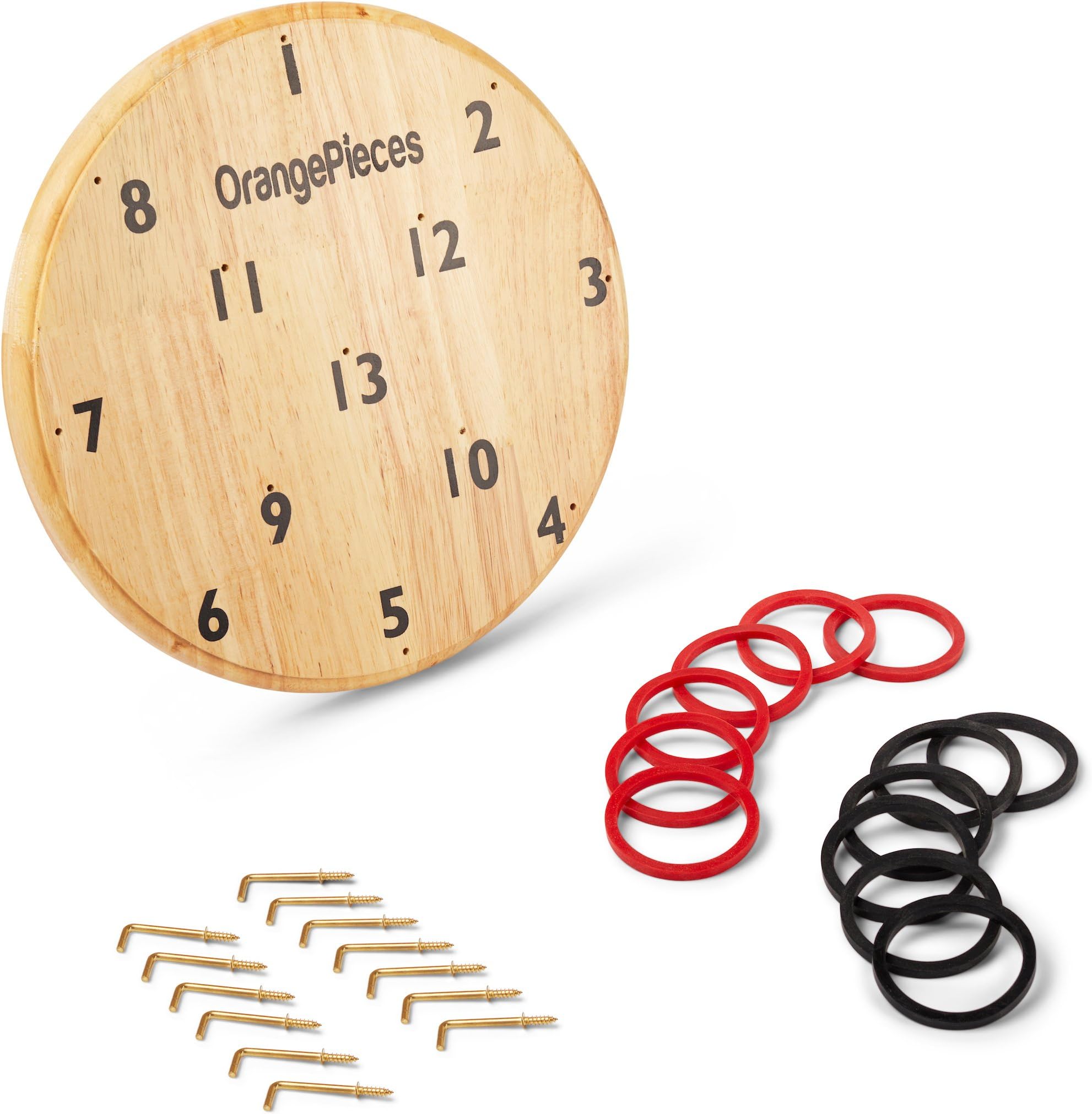 Hookey Ring Toss Backyard Game - Easily Wall Hang Outdoor Game For Family All Can Play At Home Hours Of Fun Hook and Ring Board For Adults, Gifts For Teenage Boys, Unusual Fun For Game Room