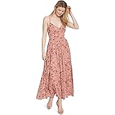 Jessica Simpson Womens Clia Sweetheart Neck Spaghettie Strap Maxi Dress with Tie Back Detailing Standard