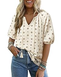 Chvity Bohemian Tops for Women,Beach Vacation