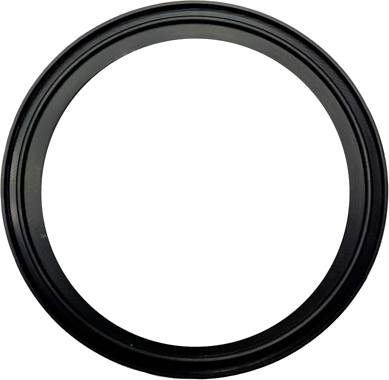 DR.COMPONENT 4" Sanitary Tri-Clamp Gaskets Buna-N Black Pack of 10