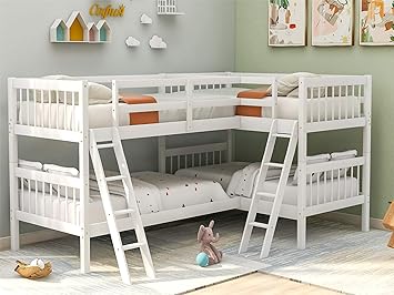 l shaped bunk beds amazon
