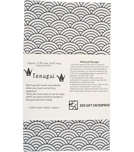 HAMAMONYO Tenugui Tableau 'Sakura & Java Sparrow' – Serviette Japonaise 100% Coton, Motif Cerisiers Et Oiseaux Adorables