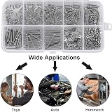 FandWay M2 Bolts Nuts Set 250Pcs 304 Stainless Steel Button Head Machine Screws view 7