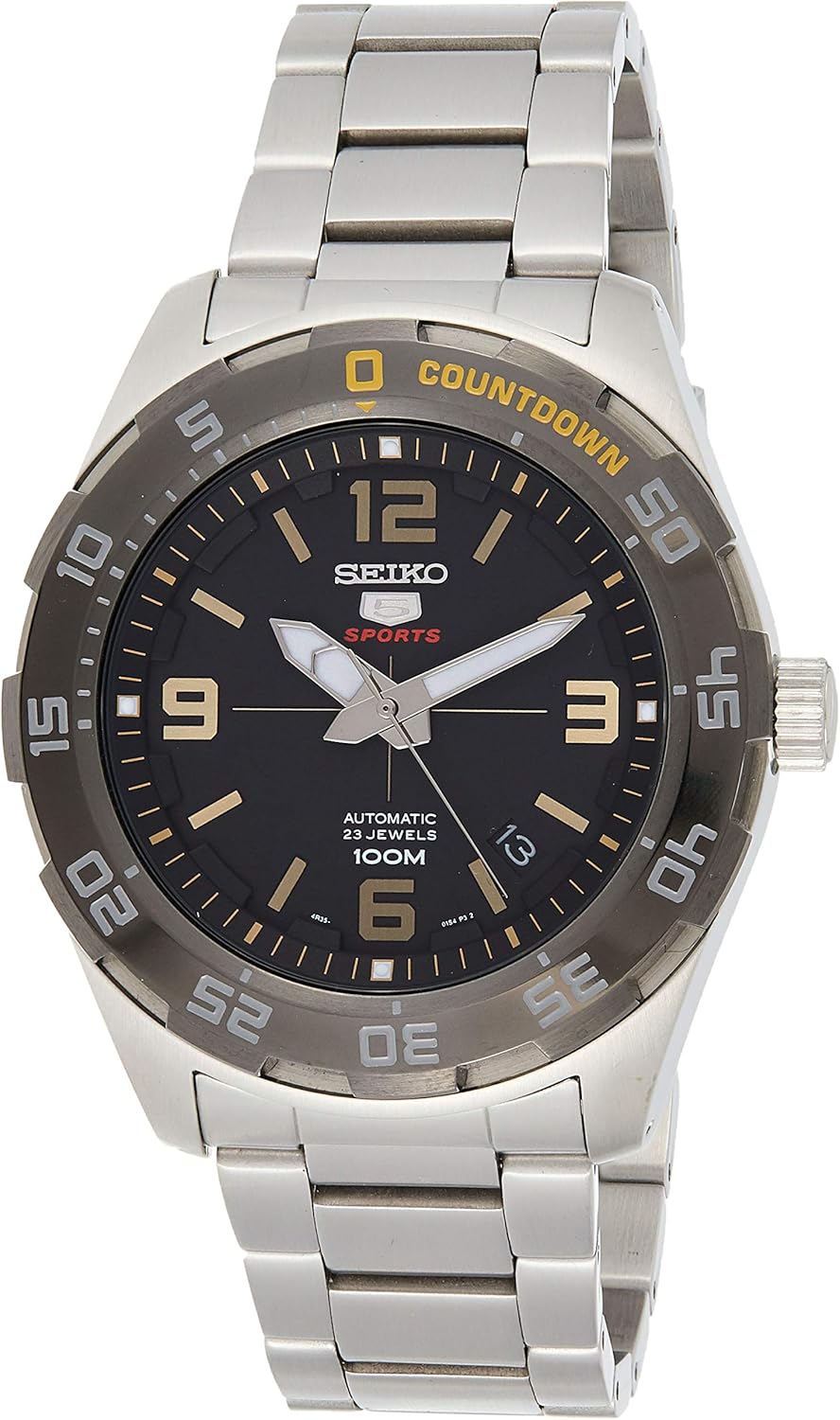 seiko series 5 automatic black dial mens watch srpb31