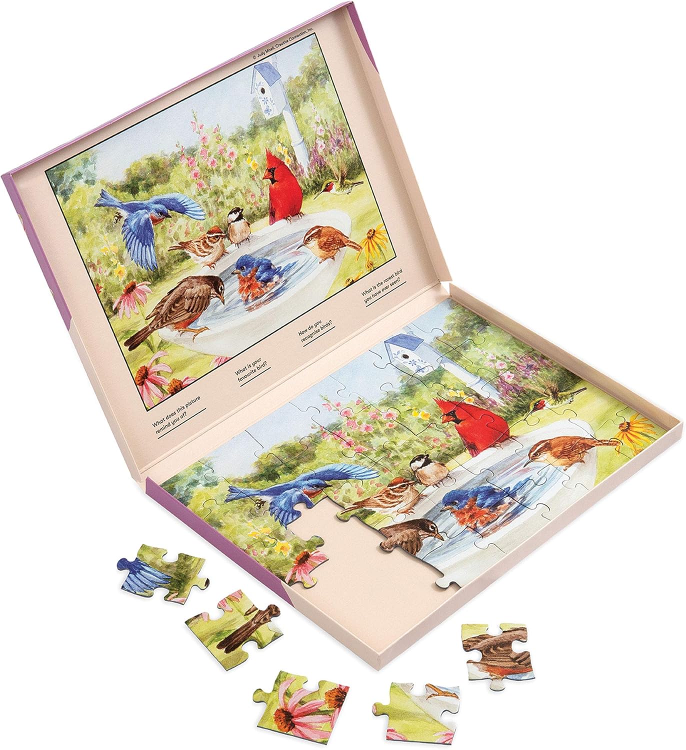 Relish 35 Piece Bathing Birds Dementia Jigsaw Puzzle Puzzles Activities for Elderly with
