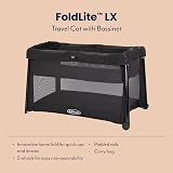 Graco FoldLite LX Travel Cot with Bassinet Midnight Fashion view 2