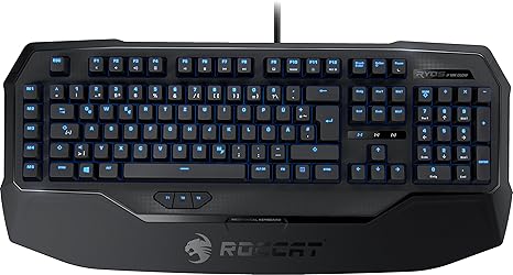 Roccat Ryos MK Glow Illuminated Mechanische Gaming Tastatur (ES-Layout, Mechanische Tasten, MX Key Switch braun)