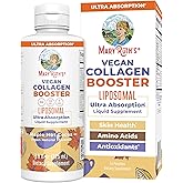 MaryRuth Organics Collagen Booster Liposomal, Sugar Free, Liquid Collagen Booster with Vitamin C, Vitamin E, Zinc, Copper & Silica, Skin Care & Joint Support Supplement, Vegan, Non-GMO, 7.6 Fl Oz