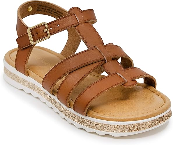 girls caged sandals