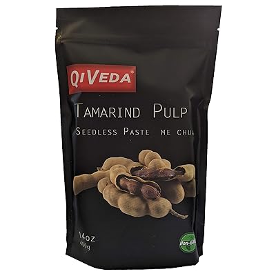 QiVeda Premium Tamarind Pulp | Seedless Paste | Me Chua | 14oz (400g)