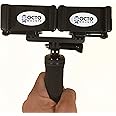 OCTO MOUNT Dual Device Hand-Held Stabilizer for Cell Phone or GoPro Camera. Compatible with iPhones, Samsung Galaxy, HTC, etc.