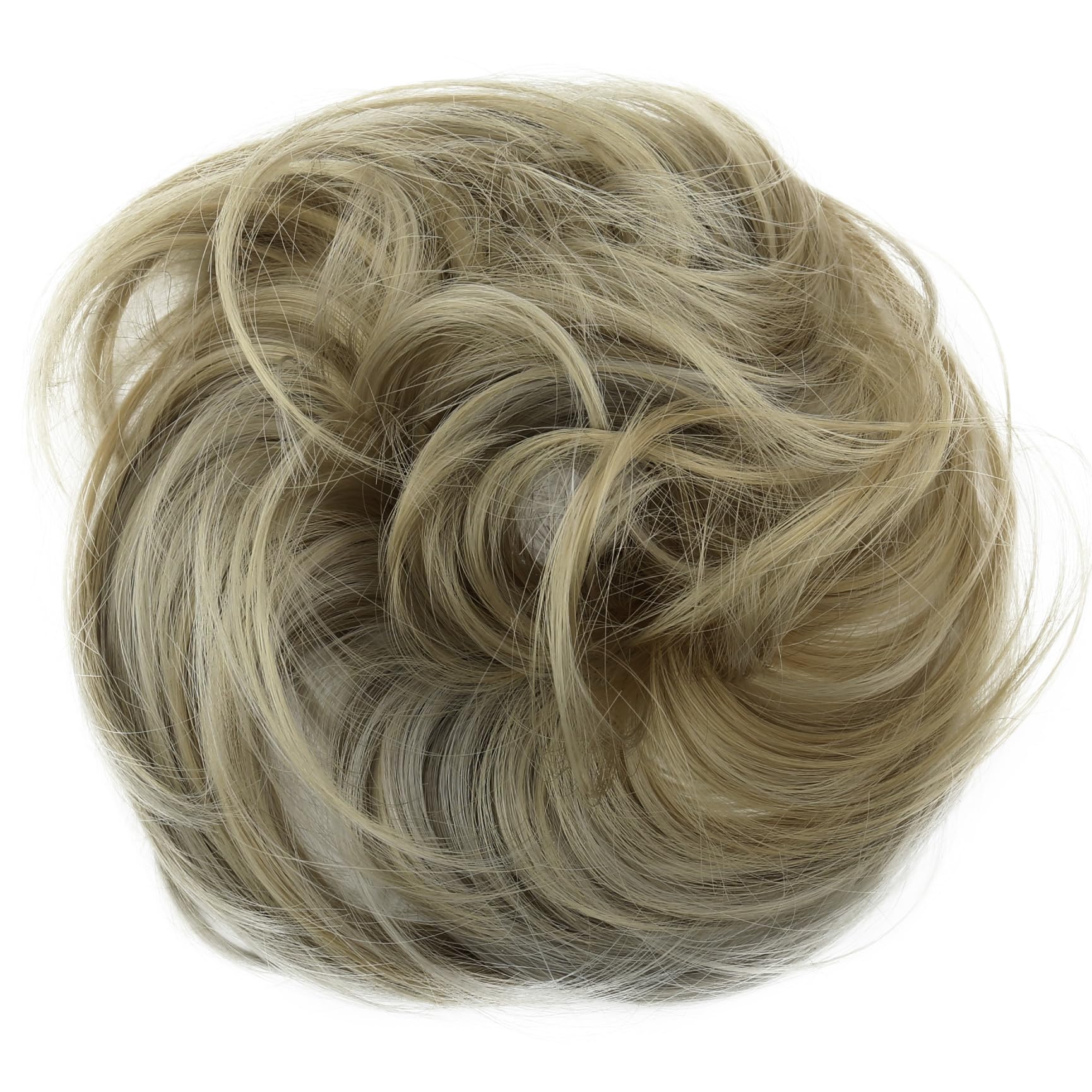 CAISHA Synthetic Fiber Hairpiece Scrunchie Scrunchy Updo Slightly Wavy Blond Mix G32B