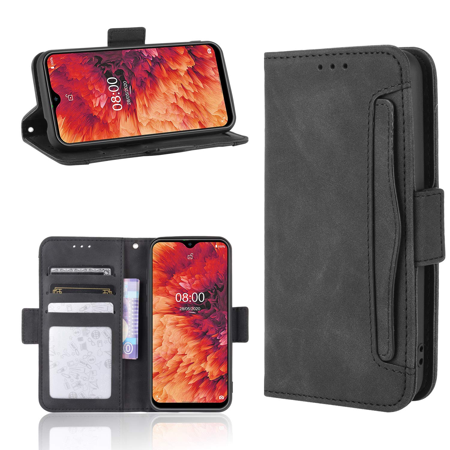 Custodia® Flip Wallet Case Compatible for Ulefone Note 8P(Pattern 2)