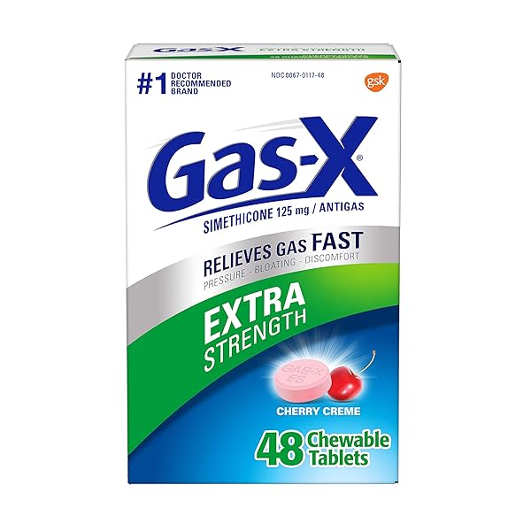 GAS-X EXTRA STRENGTH CHEWABLES, 48 EACH (PACK OF 4)