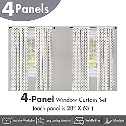 Ambesonne Abstract Window Curtains Pack of