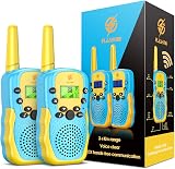 EUTOYZ Walkie Talkie Outdoor Toys for Kids 4-10 Yellow Blue