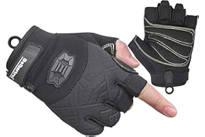 Seibertron Half Finger Padded Palm Lightweight Breathable Climbing Rope Gloves for Climbers, Rock Climbing, Rescue, Adventure