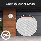 Repa Market 4in Plastic Vent Cover Round Soffit Exhaust Grille with Screen view 4
