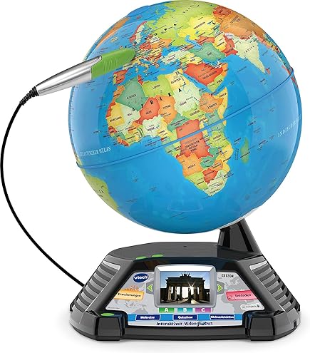 Amazon.com: VTech Genius XL Interactive Video Globe : Toys