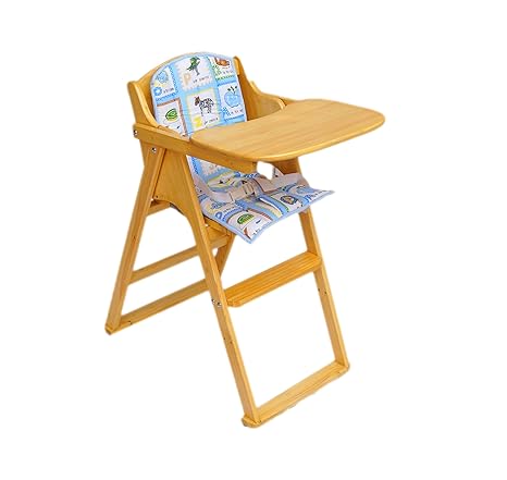 kids wooden high chair