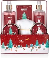 BRUBAKER Winter Berry Bath & Shower Set 7pc Gift Box w/ Towel Christmas Women view 2