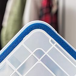 IRIS USA 16 Qt Storage Box with Gasket Seal Lid, 4