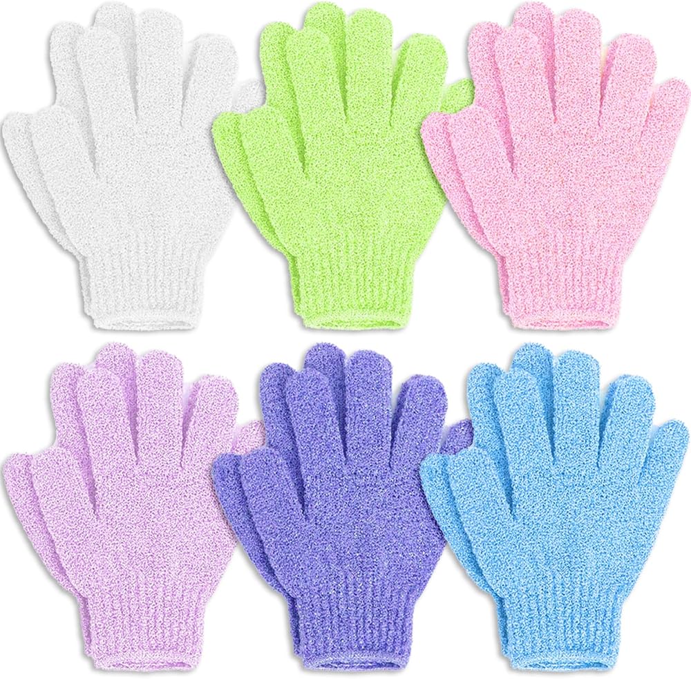 12 Pcs Exfoliating Gloves, Exfoliating Body Scrubber Exfoliator, Korean Exfoliating Mitt, Dead Skin Remover, Exfoliate Bath S