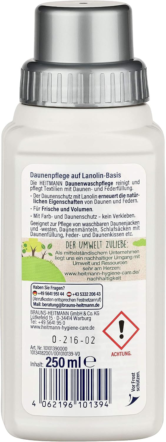 HEITMANN Down Wash Care 250g, light yellow, 250 ml (Pack of 1) - Image 3