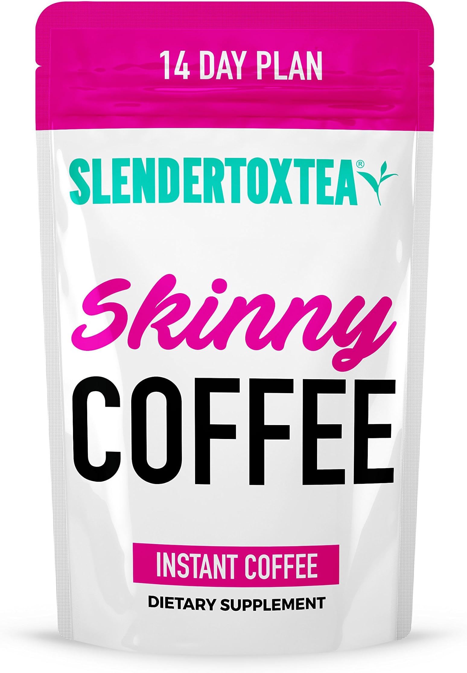 Slendertoxtea® - 14 Day Instant Skinny Coffee (140g) [Detox Coffee, Slimming Coffee, Slim Coffee, Skinny Coffee]