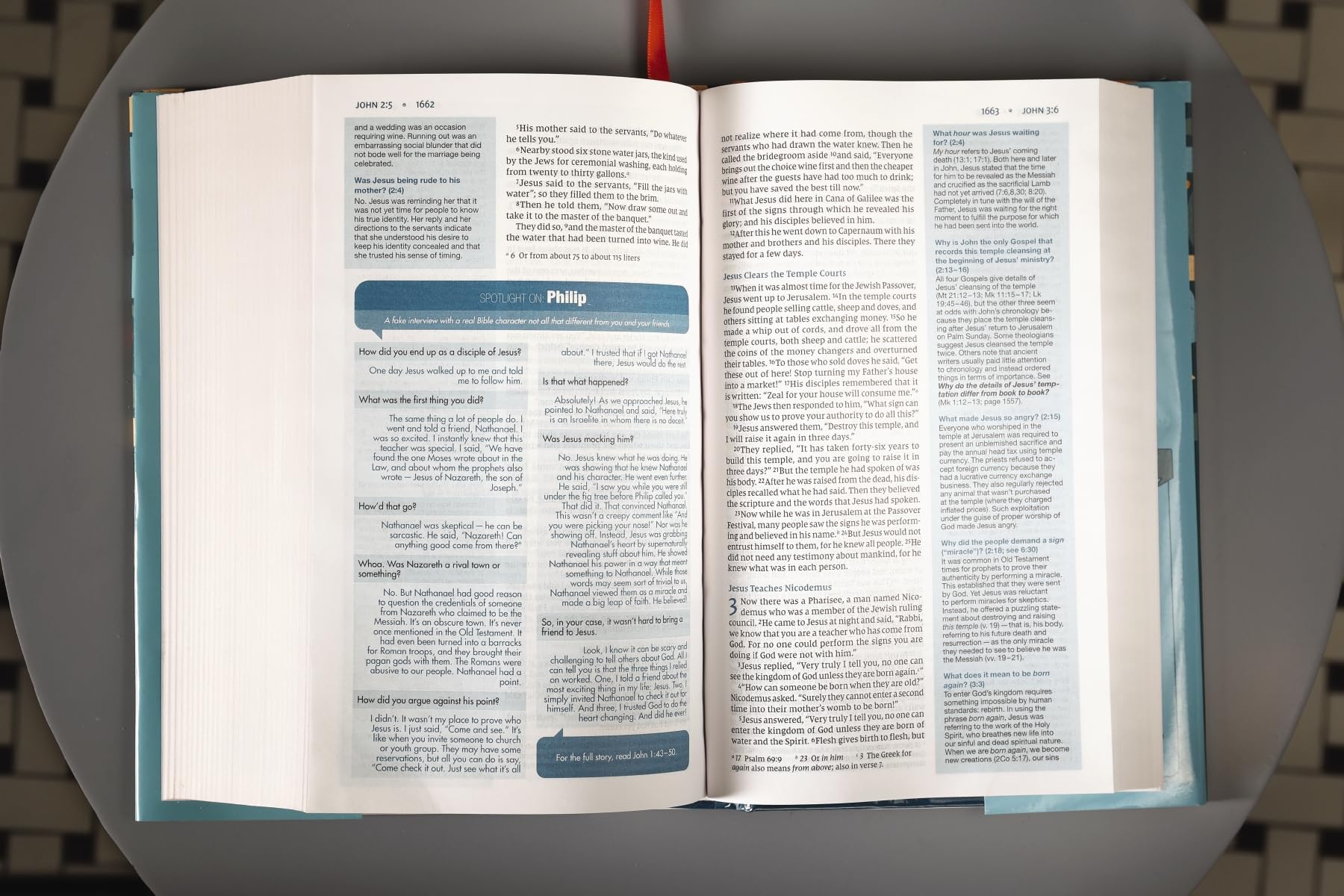 NIV, Quest Study Bible for Teens, Hardcover, Navy, Comfort Print: The Question and Answer Bible