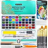 ARTISTRO 50 Watercolor Paint Set - Portable Paint Kit - Perfect for Gifting to Adults, Teens, Tweens, & Kids - Art and Craft Supplies Kit