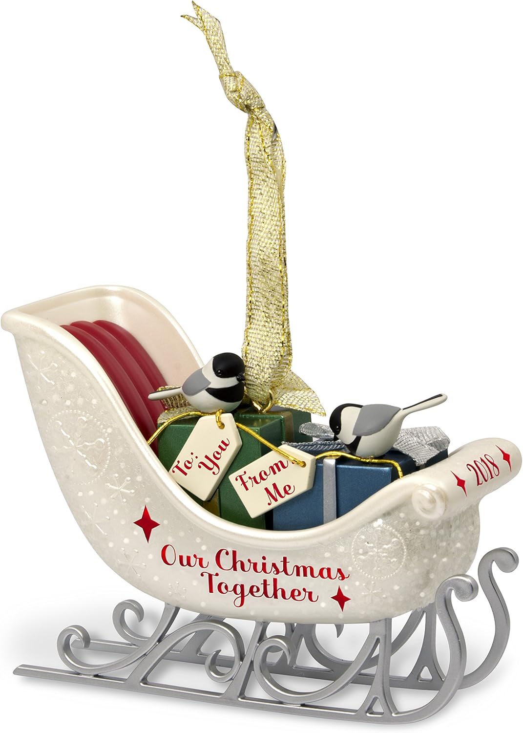 Hallmark Keepsake Christmas Ornament 2018 Year Dated, Our Christmas Together Sleigh