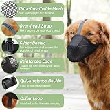 Mayerzon Dog Muzzle Soft Mesh XS Black for Small to Large Dogs view 2