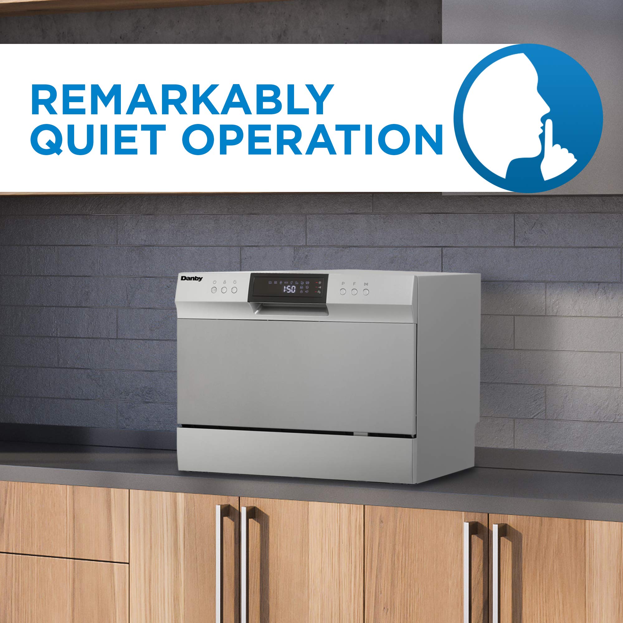 Danby DDW631SDB Countertop Dishwasher, Stainless Steel