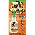 Gorilla Super Glue XL Gel, Fast-Setting, Thick Formula with Anti-Clog Cap, Clear Cyanoacrylate, Clear 25g