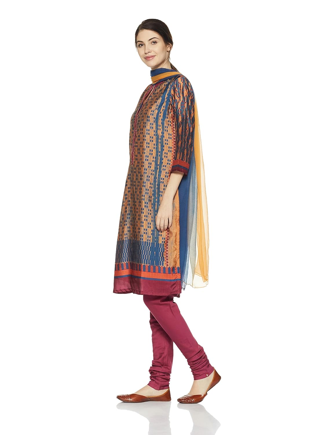 biba women's straight salwar suit