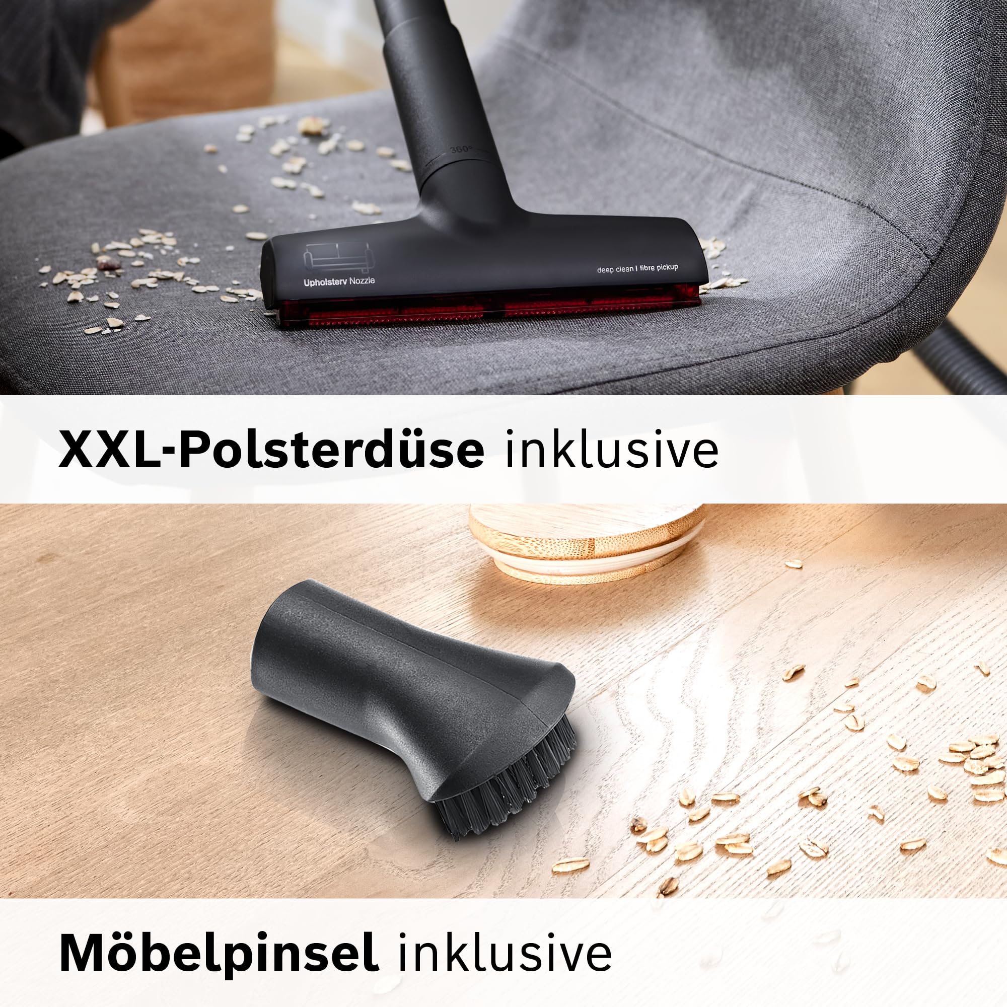 Bosch Staubsauger mit Beutel Serie 8 BGL8XPER, ideal für Allergiker, Hygiene-Filter, 10 Jahre Motorgarantie, XXL-Polsterdüse, XXL-Fugendüse, langes Kabel, Made in Germany, leise, 700 W, blau 9