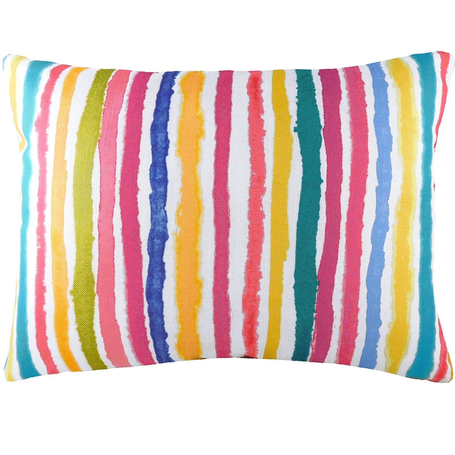 Evans Lichfield Aquarelle Stripe Cushion Cover, Multi, 43 x 33cm