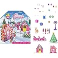 Barbie Mini Barbie Land Collectible 2025 Advent Calendar with 1.5-Inch Dolls & 24 Days of Surprises, Winter Village Play Area