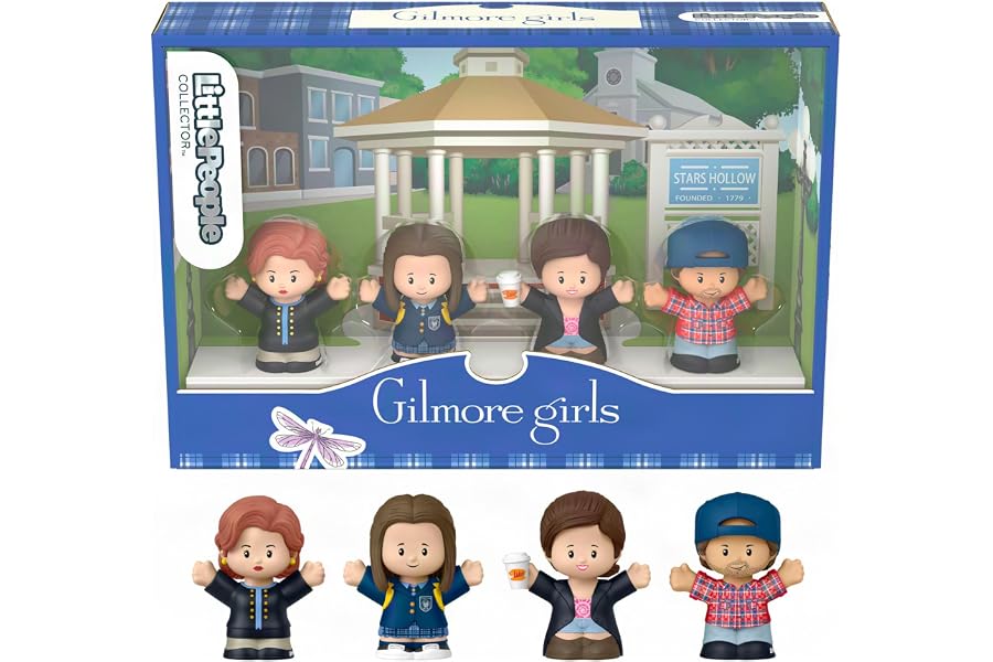 Little People COLLECTOR Gilmore Girls Figure Set | Rory, Lorelai & Emily Gilmore, Luke Danes, Special Edition Collectable for Fans, Display Package (Amazon Exclusive)