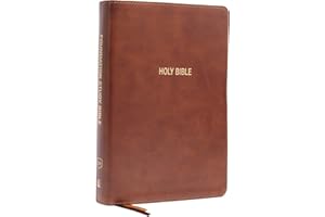 KJV, Foundation Study Bible, Large Print, Leathersoft, Brown, Red Letter, Comfort Print: Holy Bible, King James Version