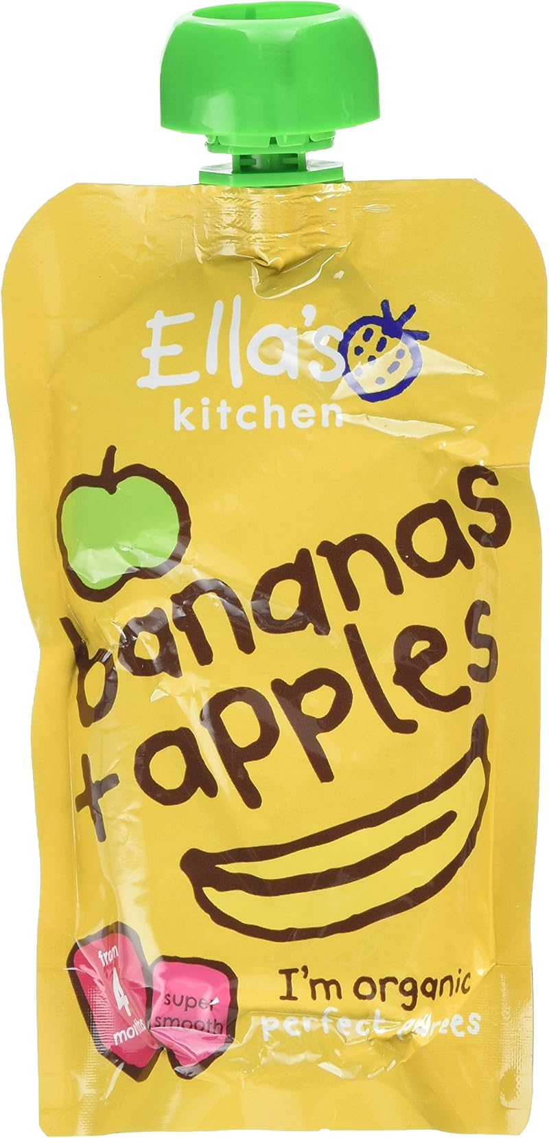 Ella's Kitchen Stage 1 Organic Apple Banana Baby Food 120 g Pack of 7